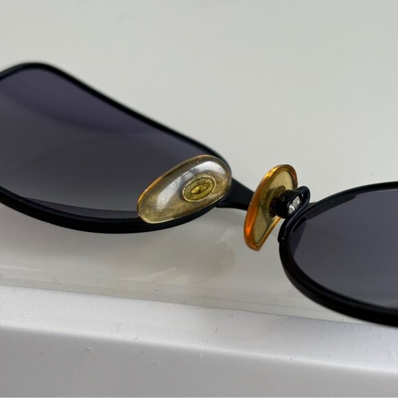 Chanel Unisex Vintage Matte Black Sunglasses - Picture 7 of 12